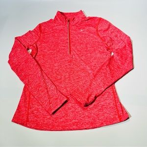 Nike running jacket Element Drifit 1/4 zip running jacket orange women size S